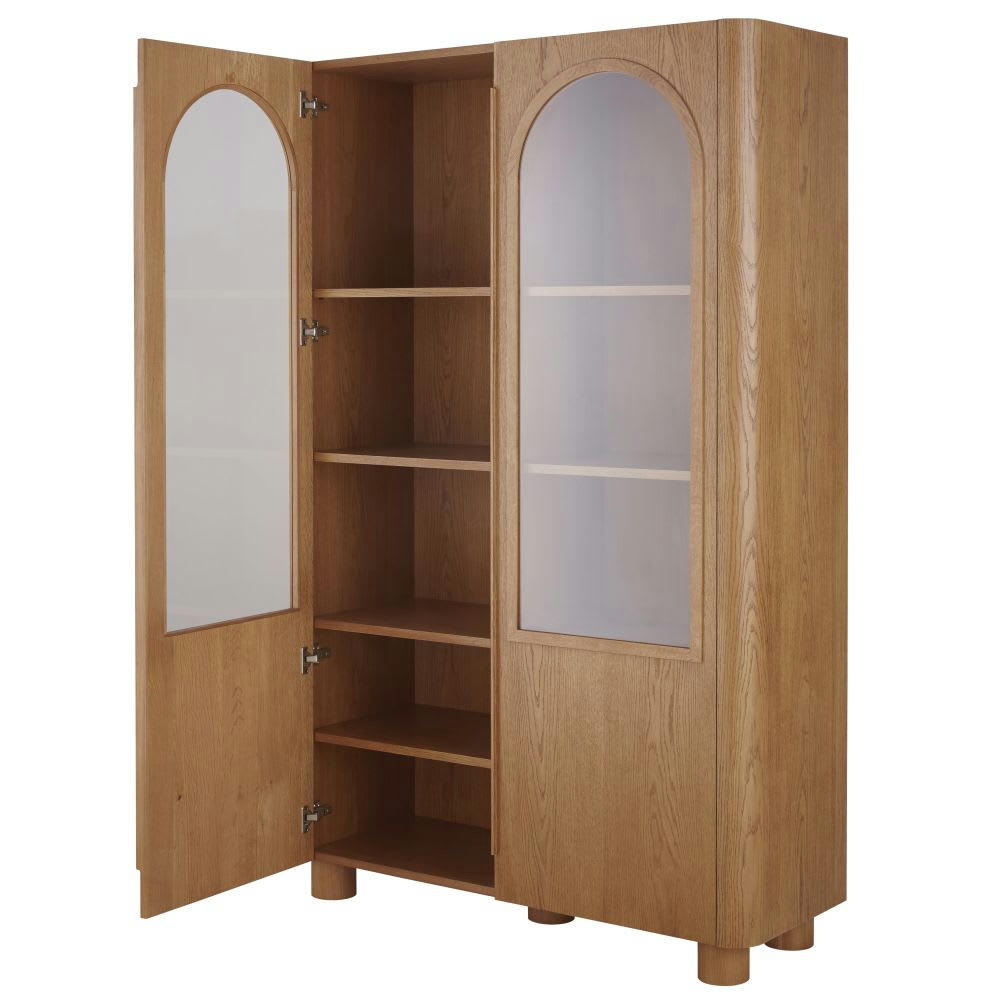 Alegro - Vitrine 2 portes en verre trempé