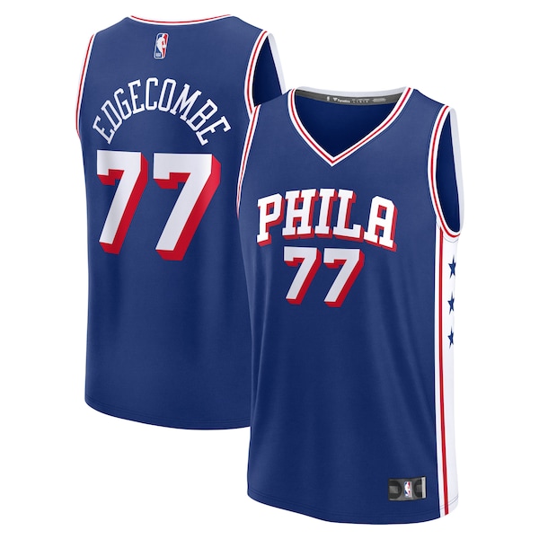 V. J. Edgecombe Philadelphia 76ers  2025 NBA Draft First Round Pick Fast Break Replica Jersey - Icon Edition - Royal