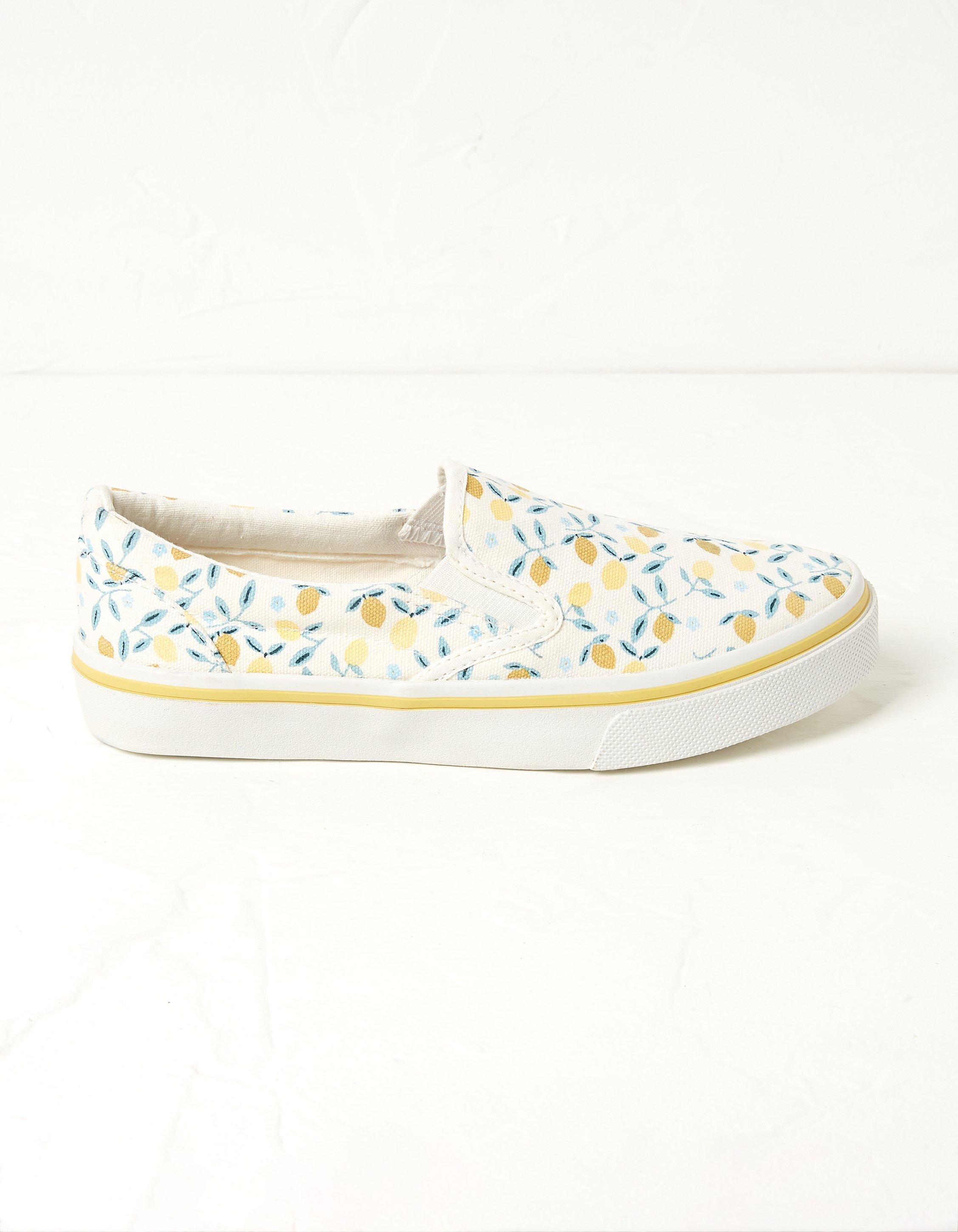 Lemon Slip On Trainers