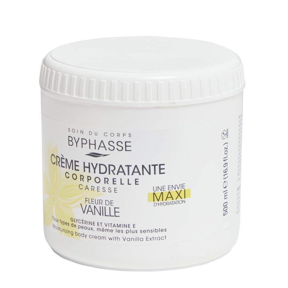 Crème hydratante corporelle Byphasse fleur de vanille 500ml
