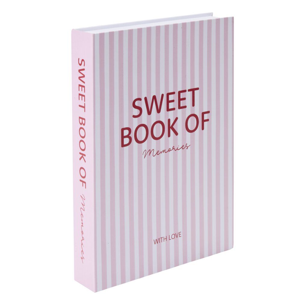 BoÎte livre carton &ldquo;Sweet&rdquo; rose 18x25cm