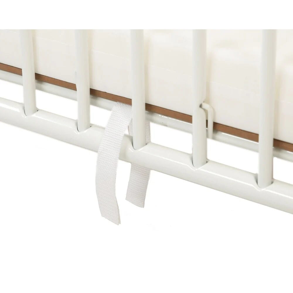 LA Baby Compact Folding Metal Crib