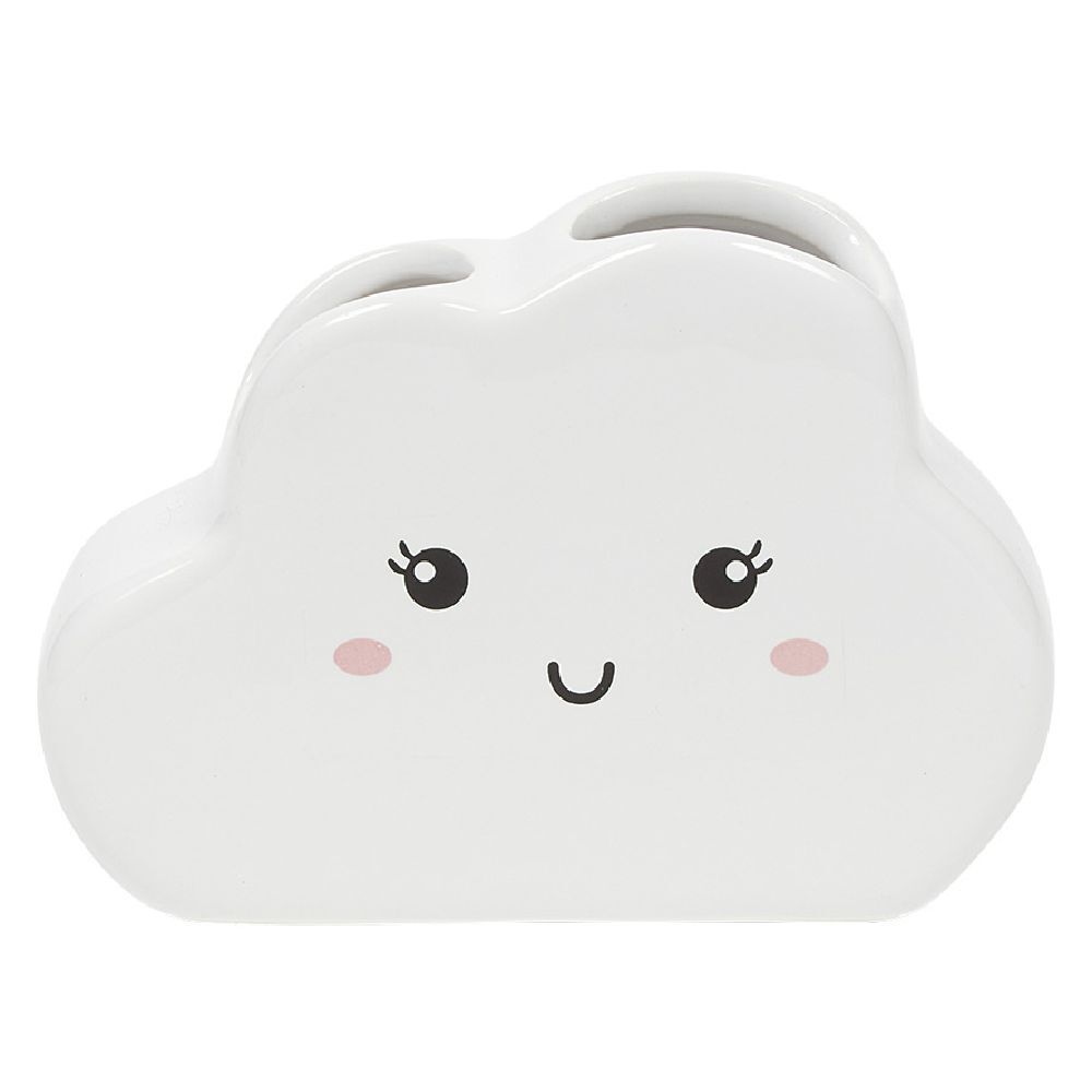 Porte brosse à dents en céramique design nuage