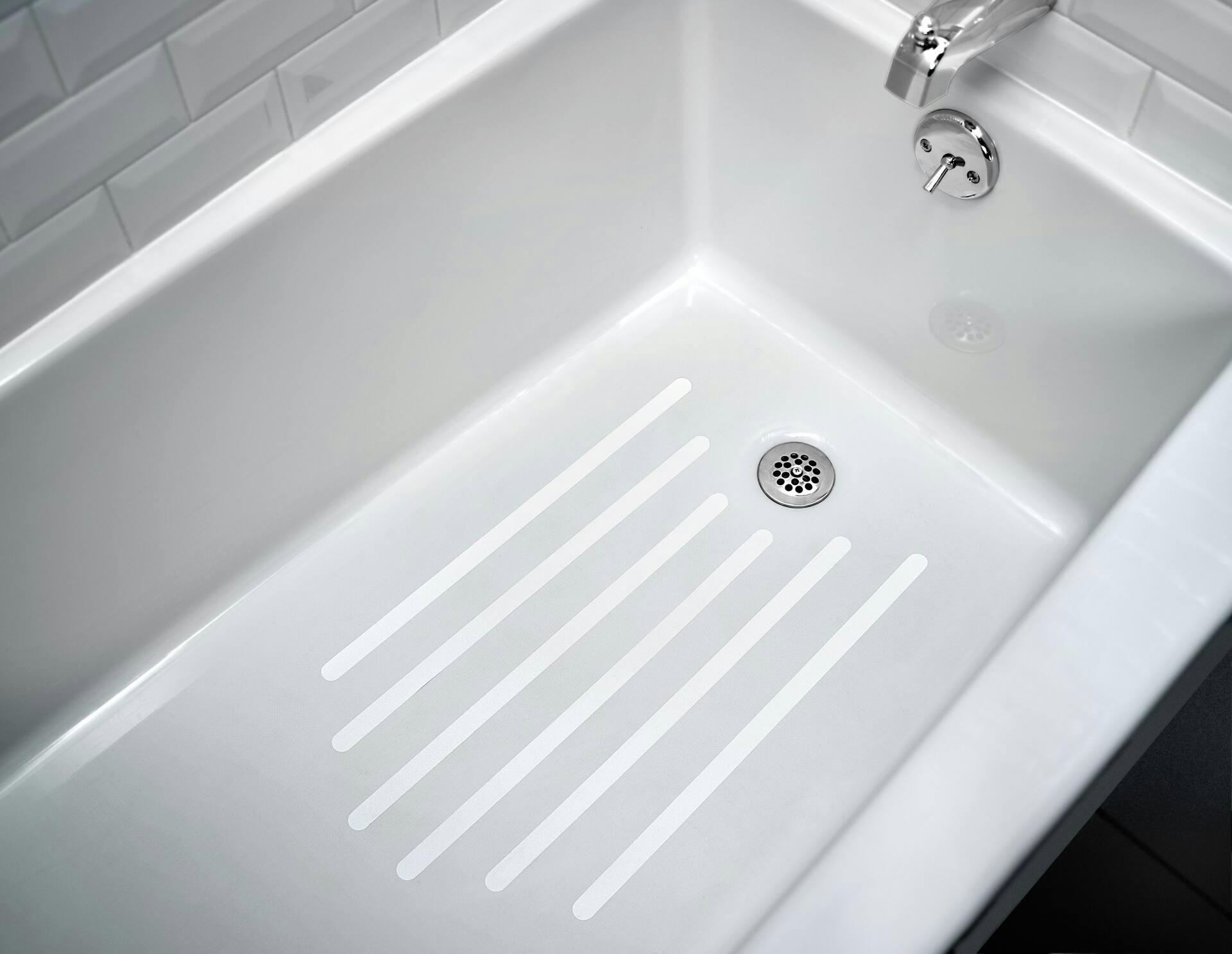 Moen® Home Care Non-Slip Adhesive Bathtub Safety Tread Strips, Glacier