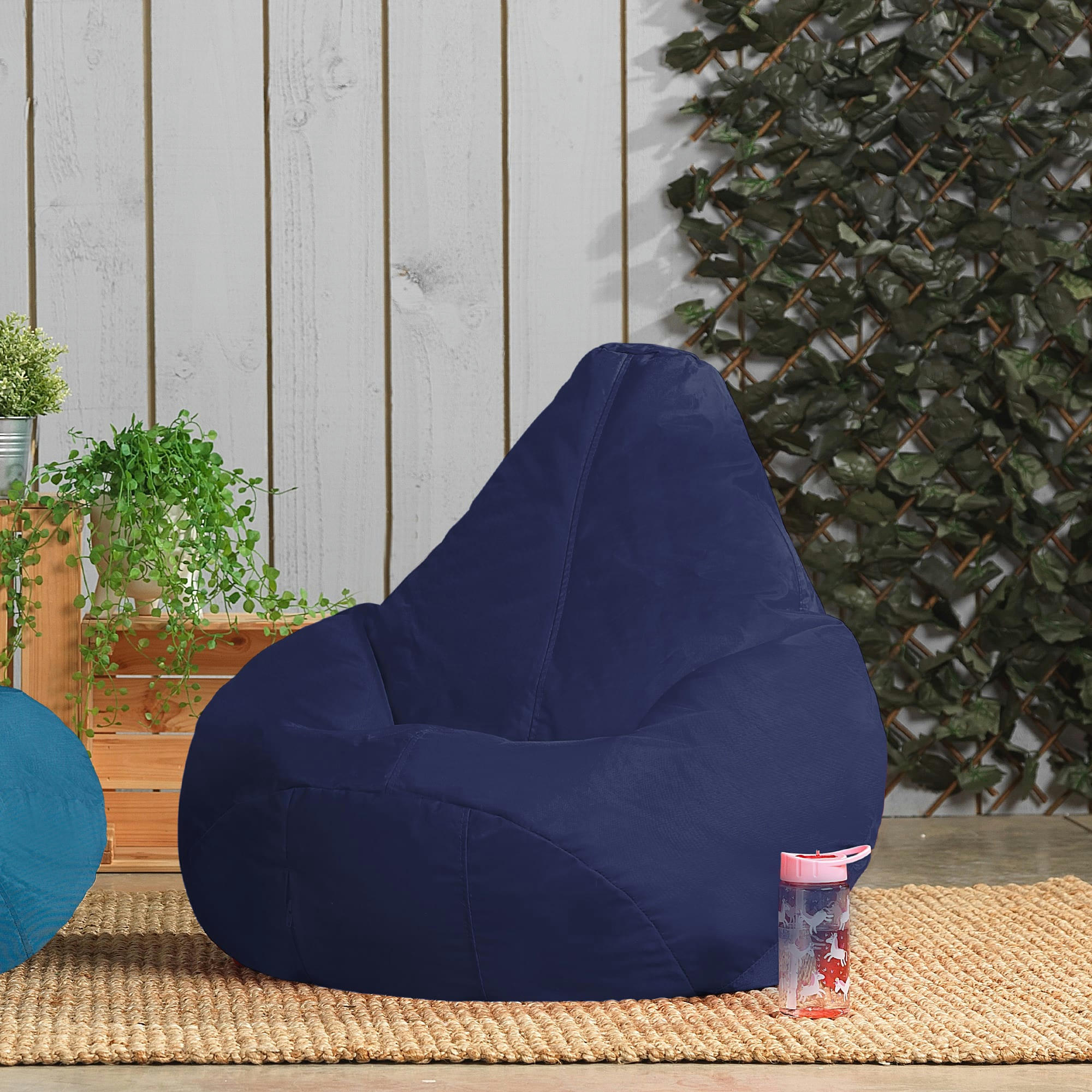 - Pouf enfant inclinable bleu marine