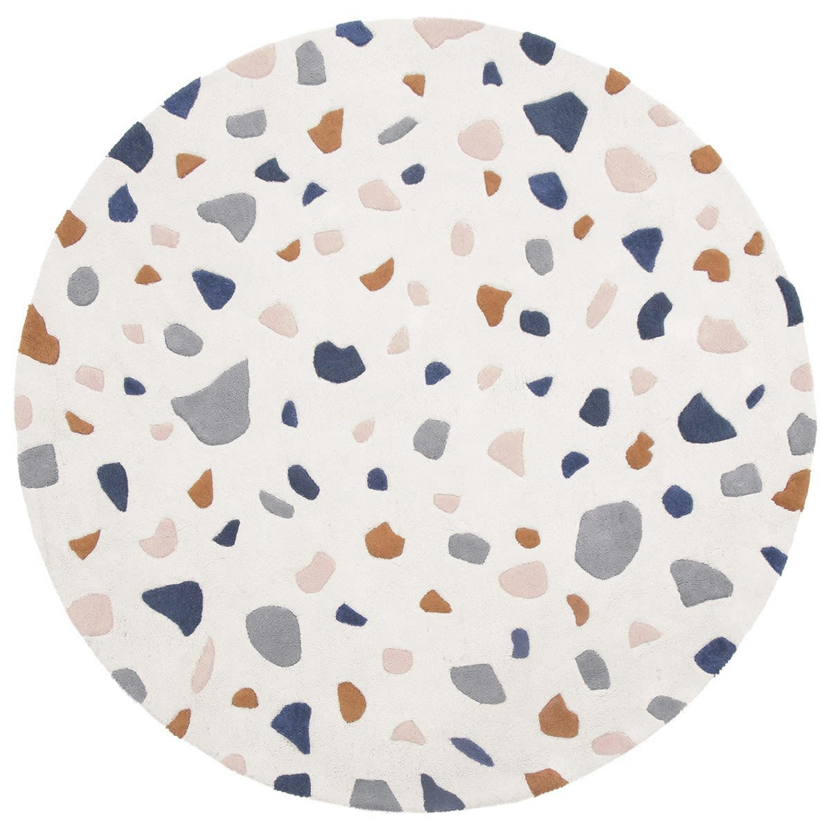 TANZANIA - Tapis terrazzo en Coton Multicolore