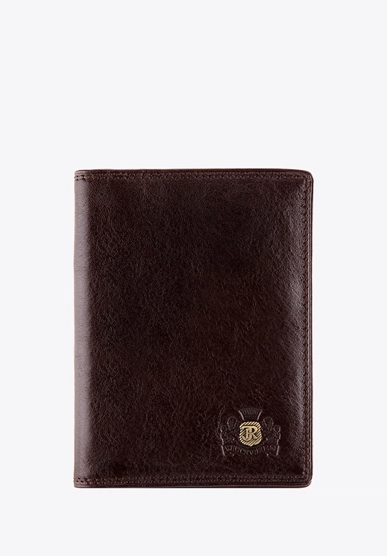 Etui na dokumenty skórzane klasyczne brązowe