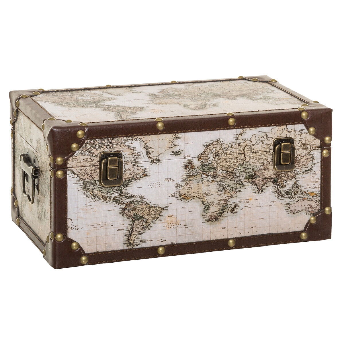 Baú decoração mundo ANZO 29x57cm