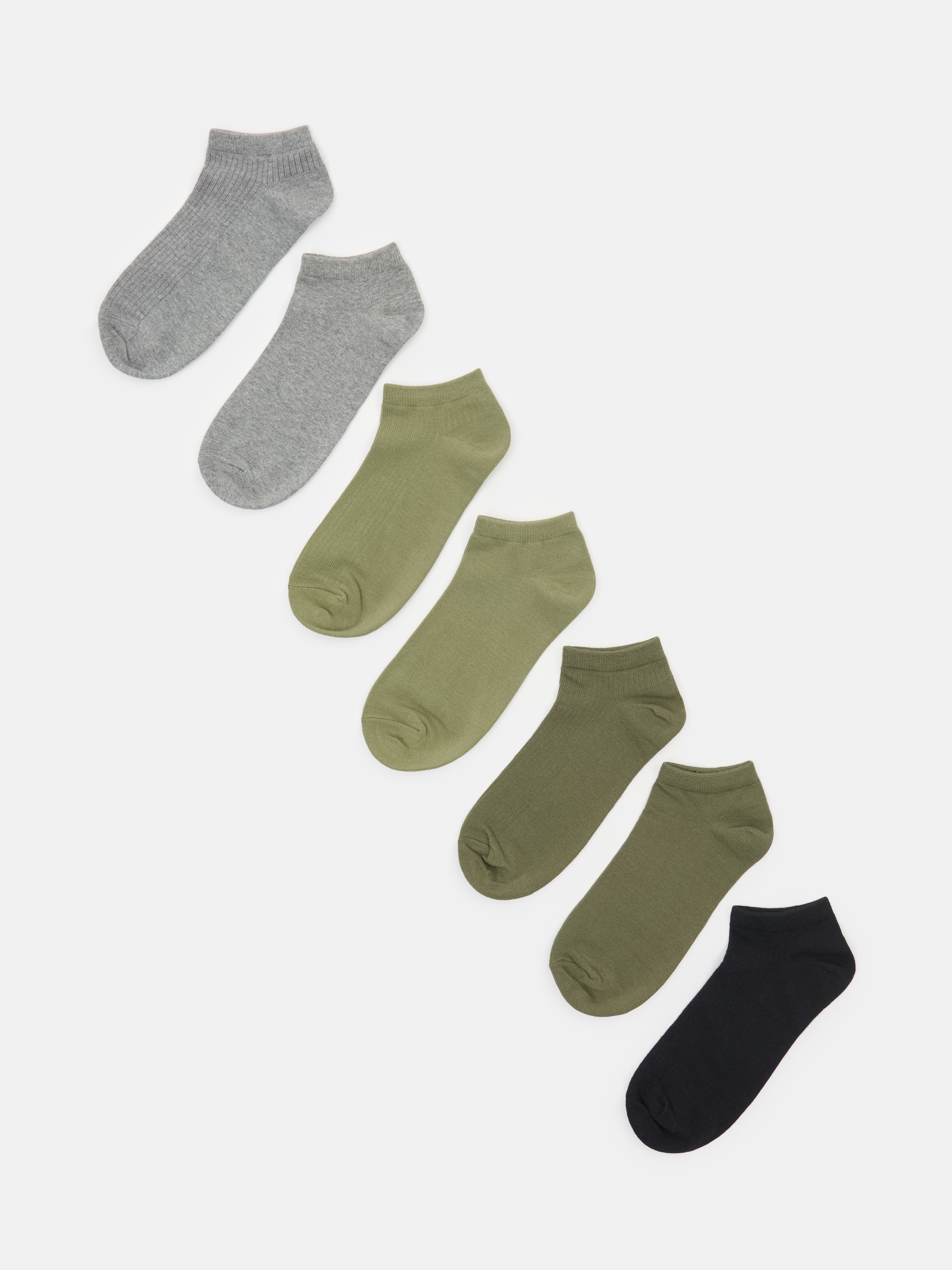 Prążkowane skarpetki 7 pack