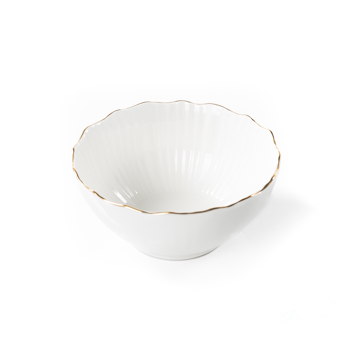 Taça AUBREY branca de grés 15cm