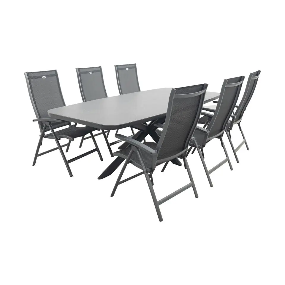 Hartman Salvatore/Soreno Deens ovale verstelbare tuinset 240x110 cm.