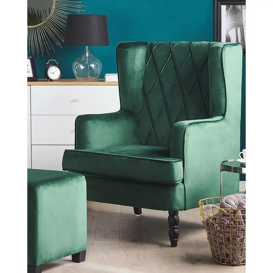 SANDSET - Fauteuil - Groen - Fluweel