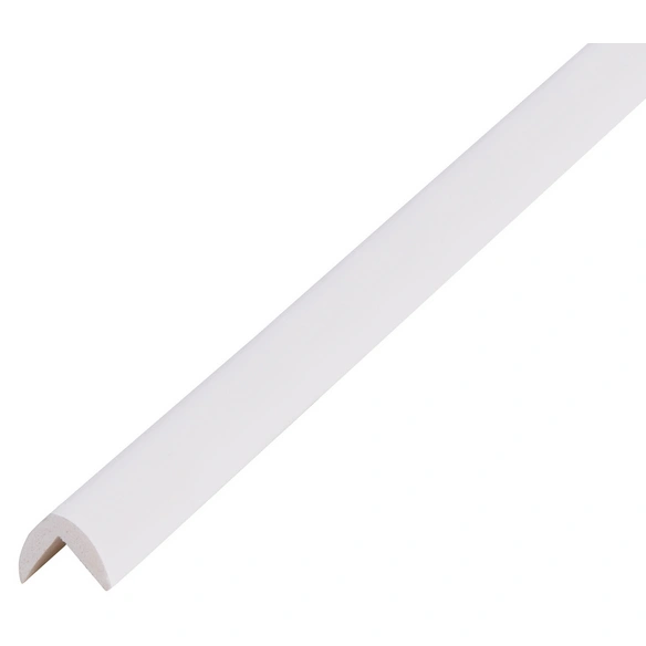 Eckschutzprofil, Kunststoff, LxBxH: 260x1,9x1,9 cm, weiß