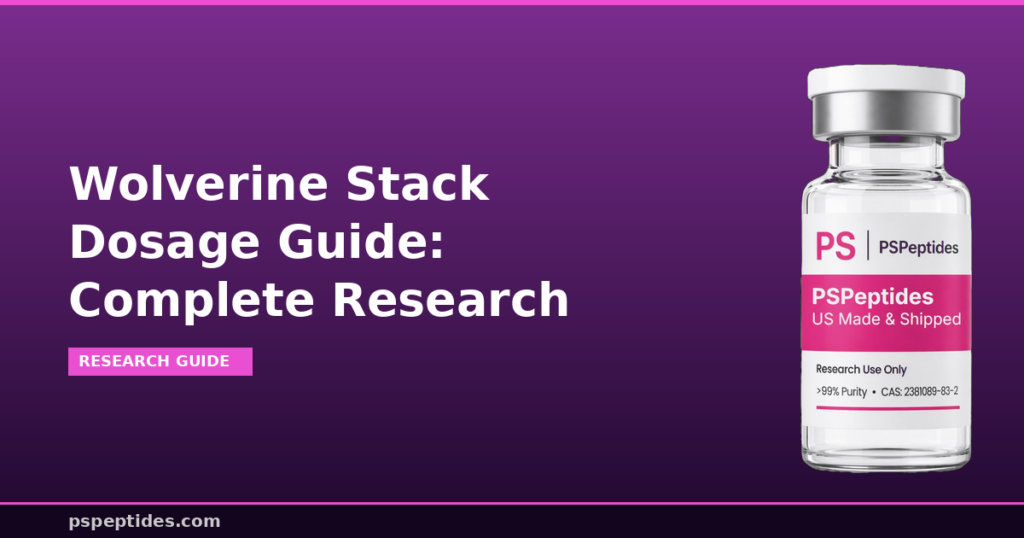 The Complete Wolverine Stack Dosage Research Guide