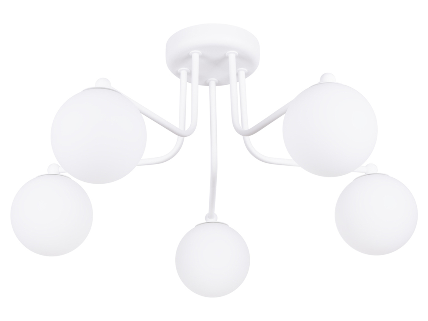 Lampa sufitowa Astral 5-punktowa stalowa biała