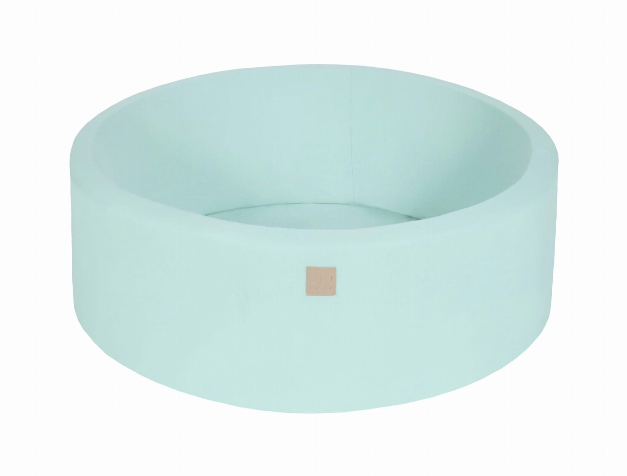 - Piscine sèche ronde 90x30cm pour enfant sans boules Coton Menthe