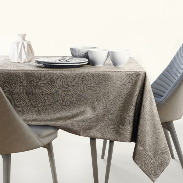 Obrus Plamoodporny GAIA Mankiet 110x110 Cappuccino AmeliaHome