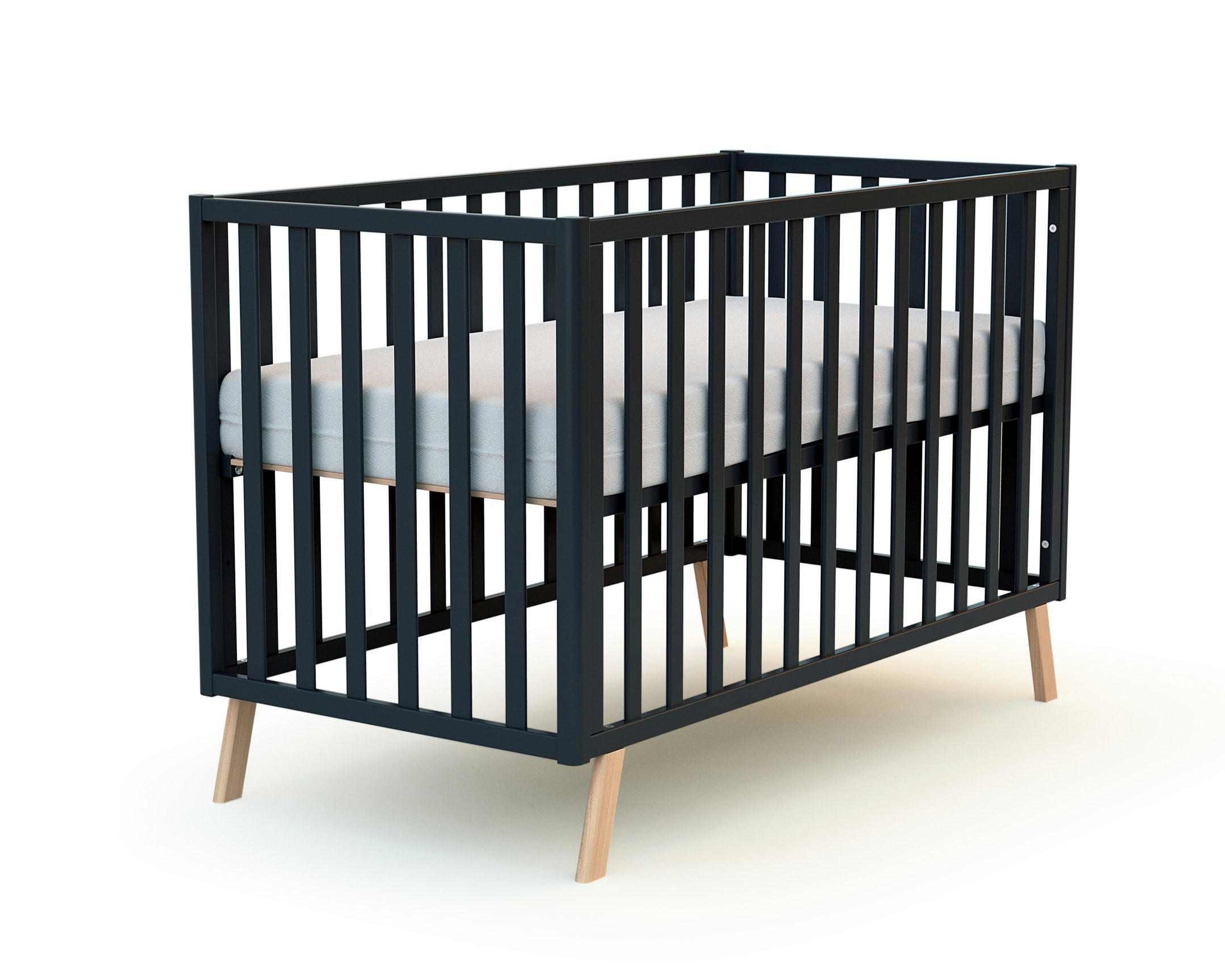 - Lit bébé 60x120 gris graphite