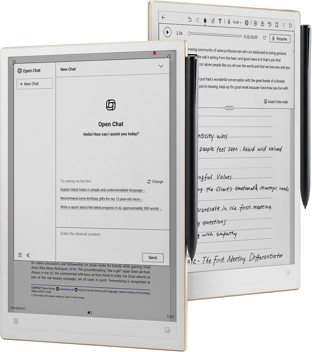 iflytek AINOTE 2  10.65 E-Ink Tablet  AI Note Taking Tablet for Meeting  Ultra-Thin 4.2mm Digital Notebook with Voice-to-Text  16-Language Transcription  Handwritten-to-Text  Ideal for Work&Study