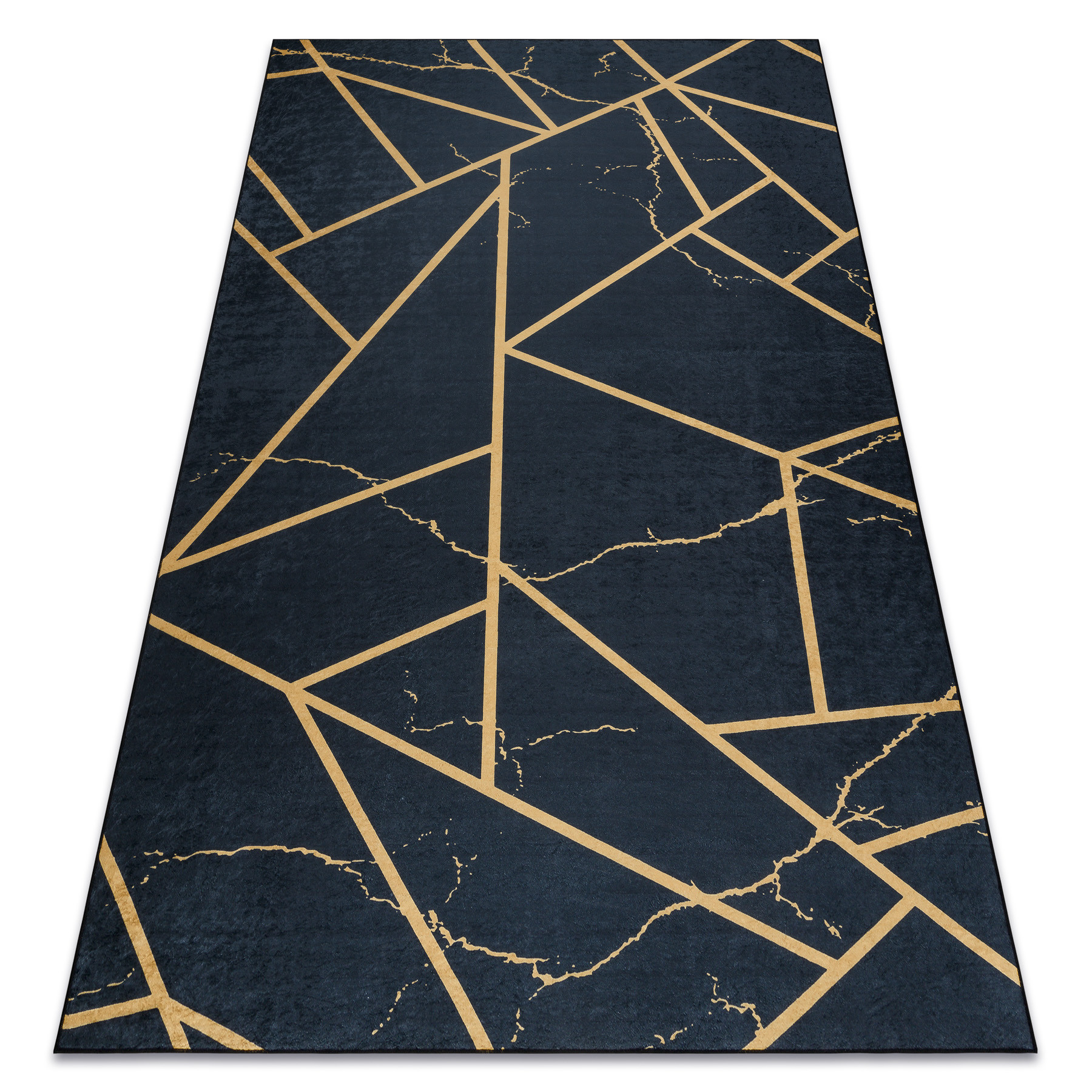 Dywan do prania ANDRE 1222 Marmur, geometryczny antypoślizgowy 80x150 cm