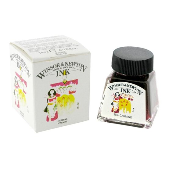 Winsor & Newton Carmine Drawing Ink 14ml