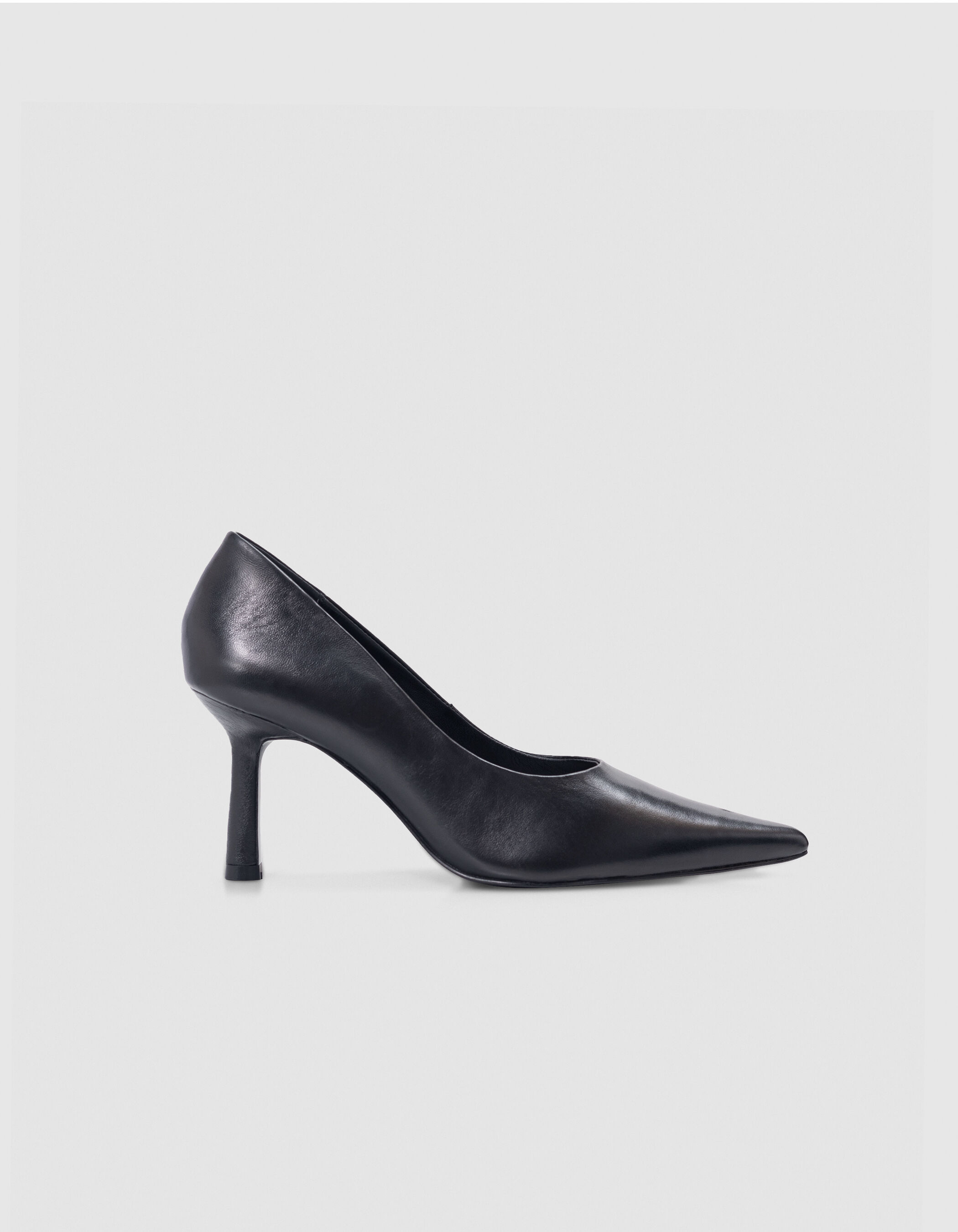 Escarpins noirs cuir glacé Femme