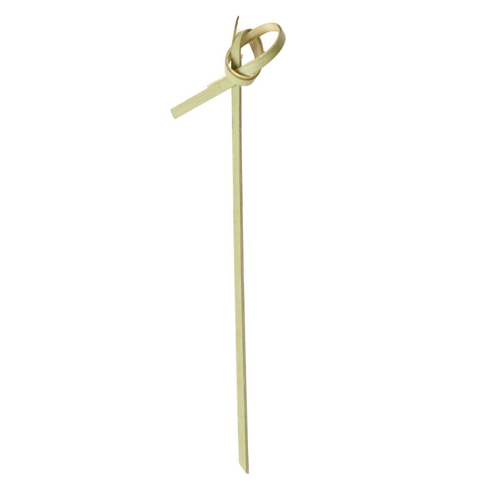 Pique apéritif bambou x40 extrémité nouée H10,5cm
