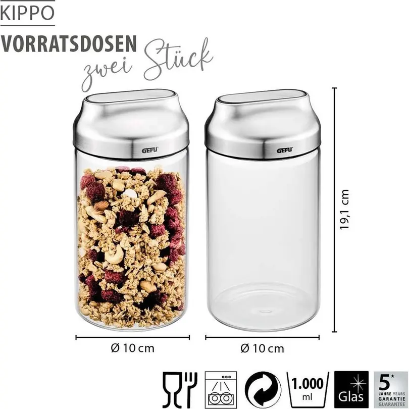 Vorratsdose 2er-Set Kippo