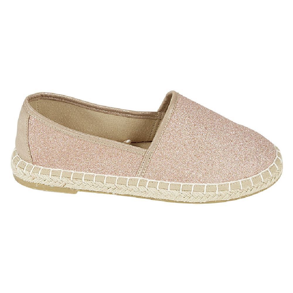 Espadrilles Femme rose pailleté T36/40