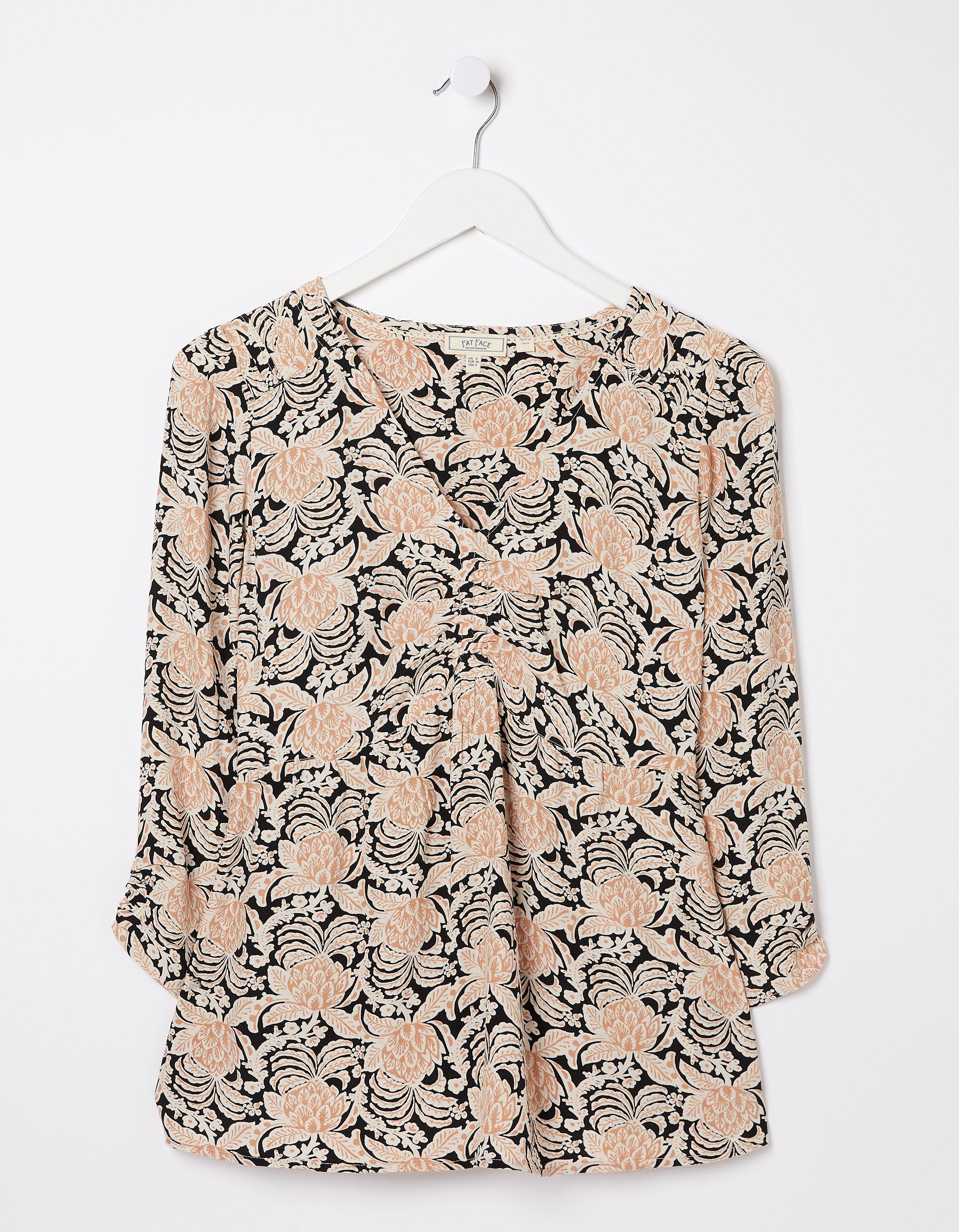 Kinsey Damask Floral Blouse