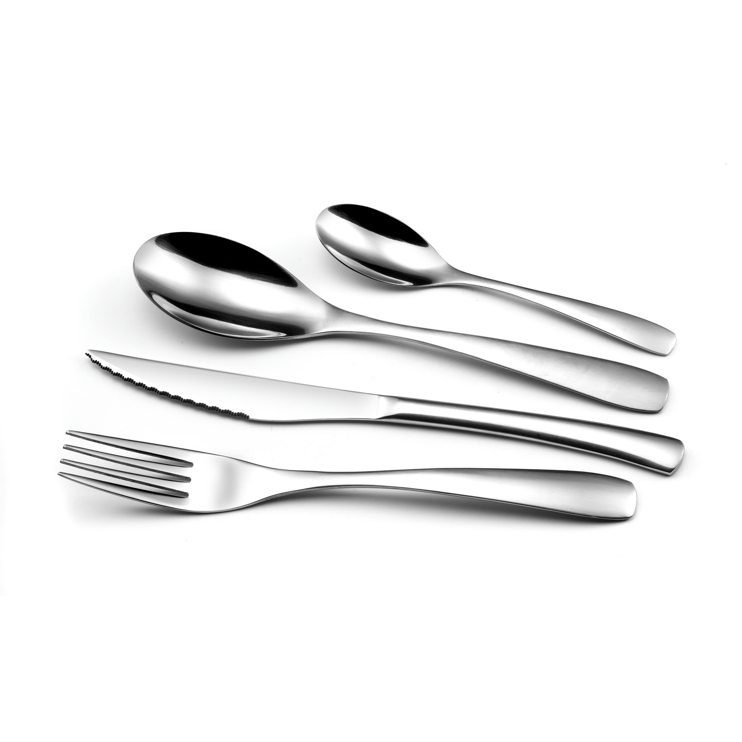 ADAGIO - Ménagère 24 couverts en acier inox finition brillante