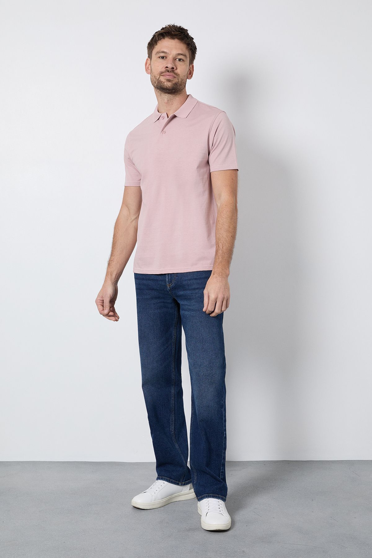 Burton Pink Jersey Polo Shirt