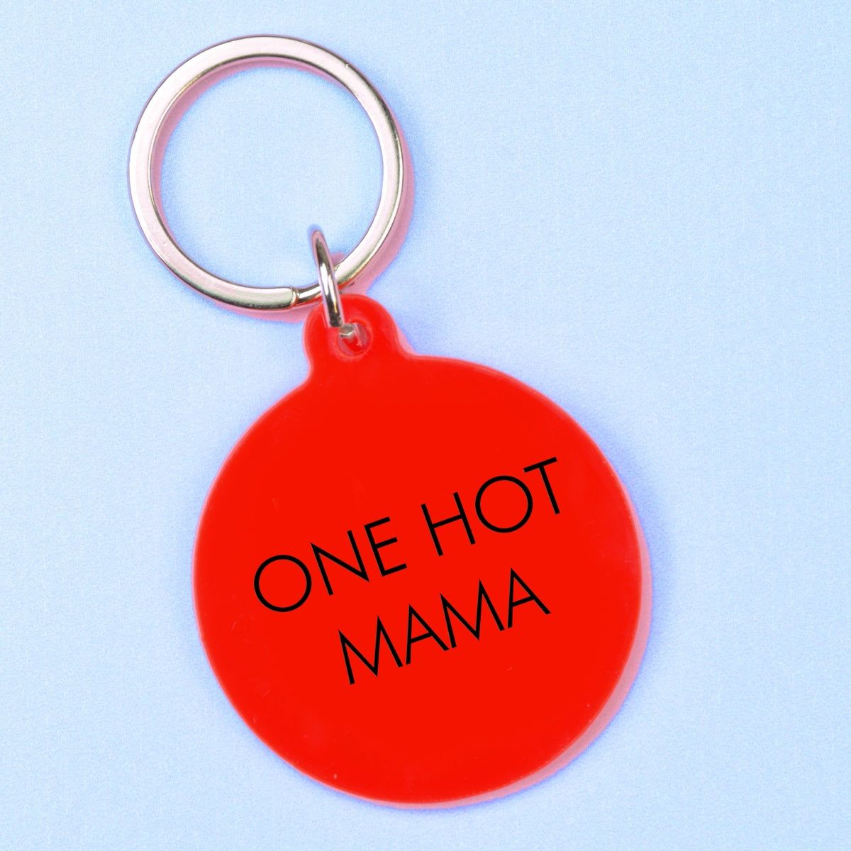 Flamingo Candles One Hot Mama Keyring