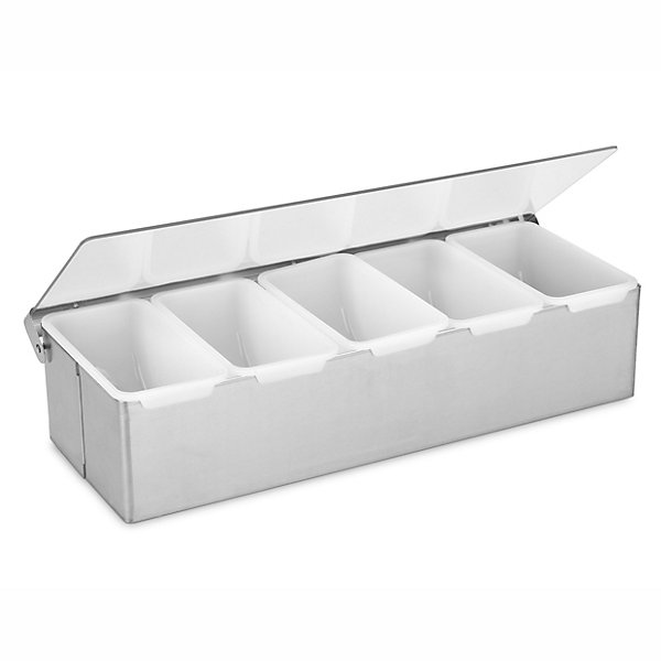 Boîte à Condiments en Inox 4 Compartiments - Pujadas