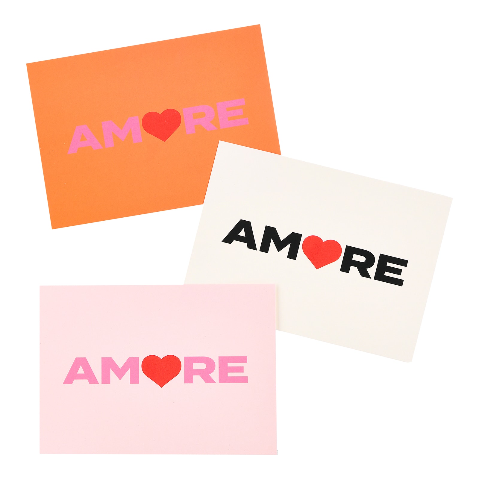 Postkarten-Set Amore Rosa,L 150 x B 105 mm, 3 -tlg.