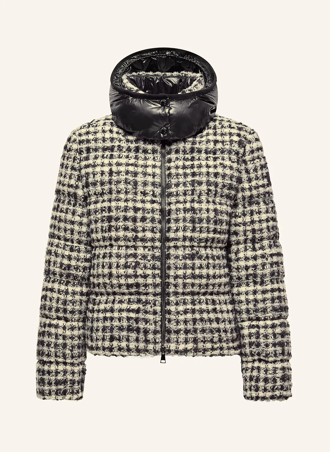 MONCLER Daunenjacke ANDRONNE mit abnehmbarer Kapuze und Glitzergarn