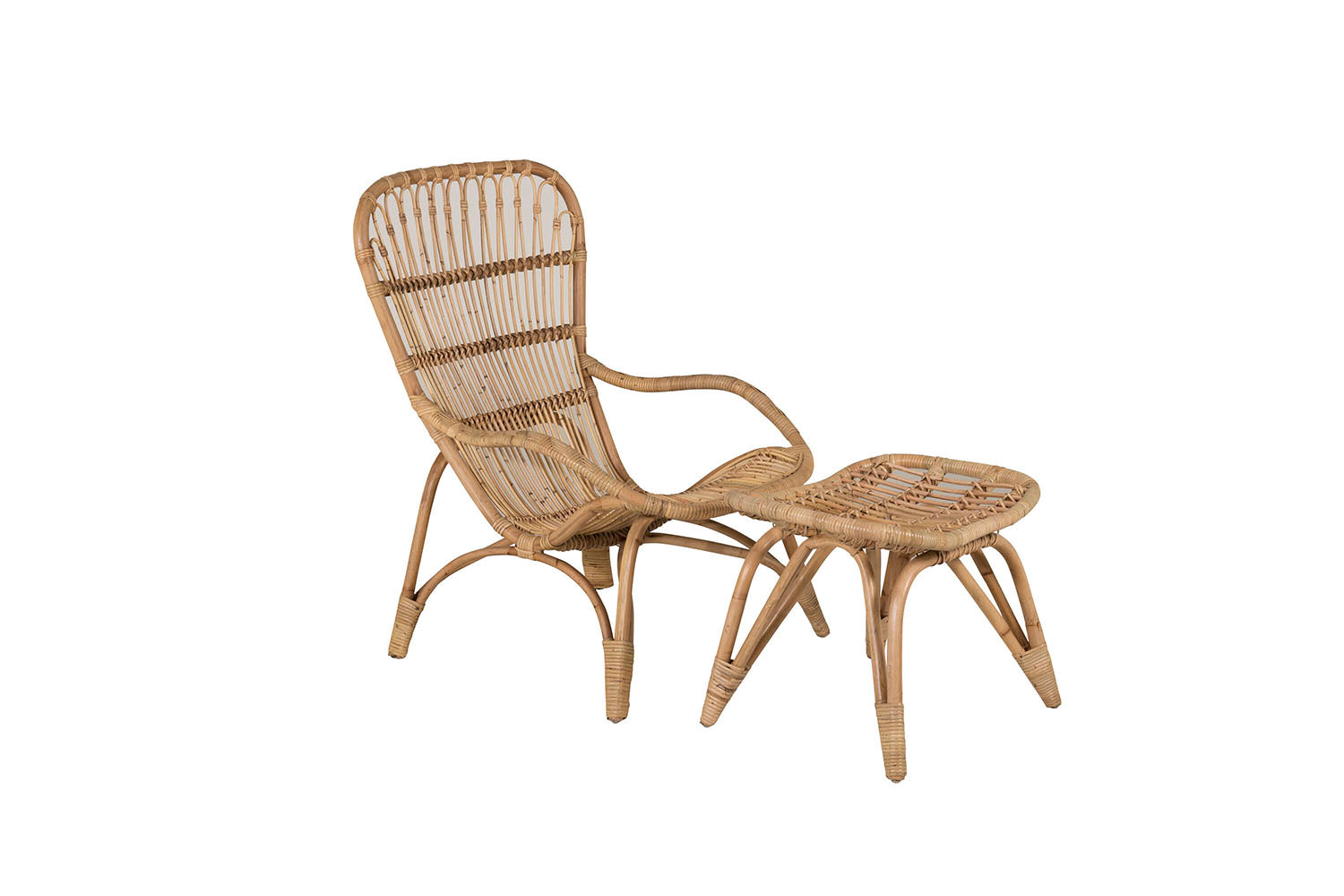 Rebellenclub Loungestoel Merit - Naturel Rattan