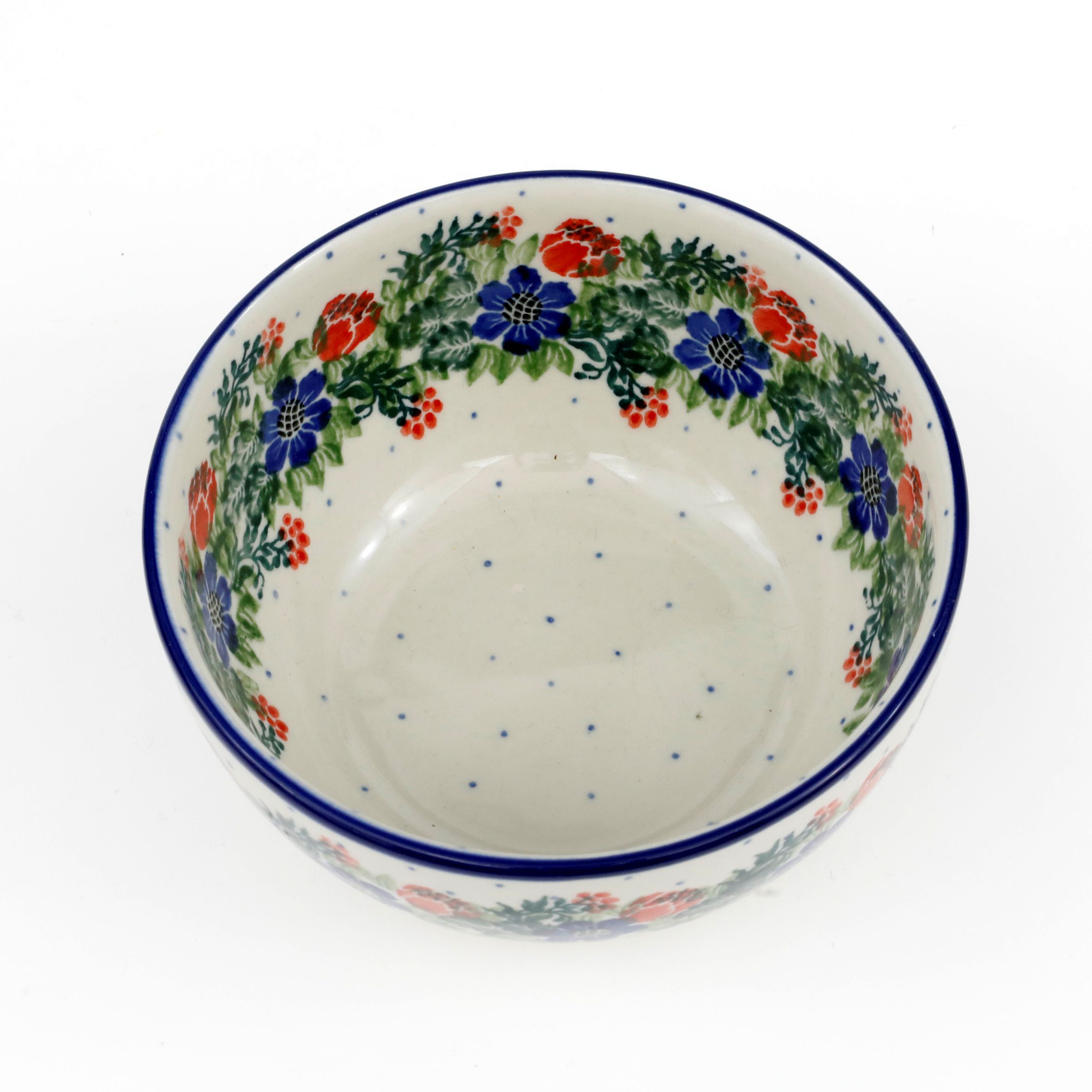 Miska ceramiczna 986  1535X Czerwony wianuszek