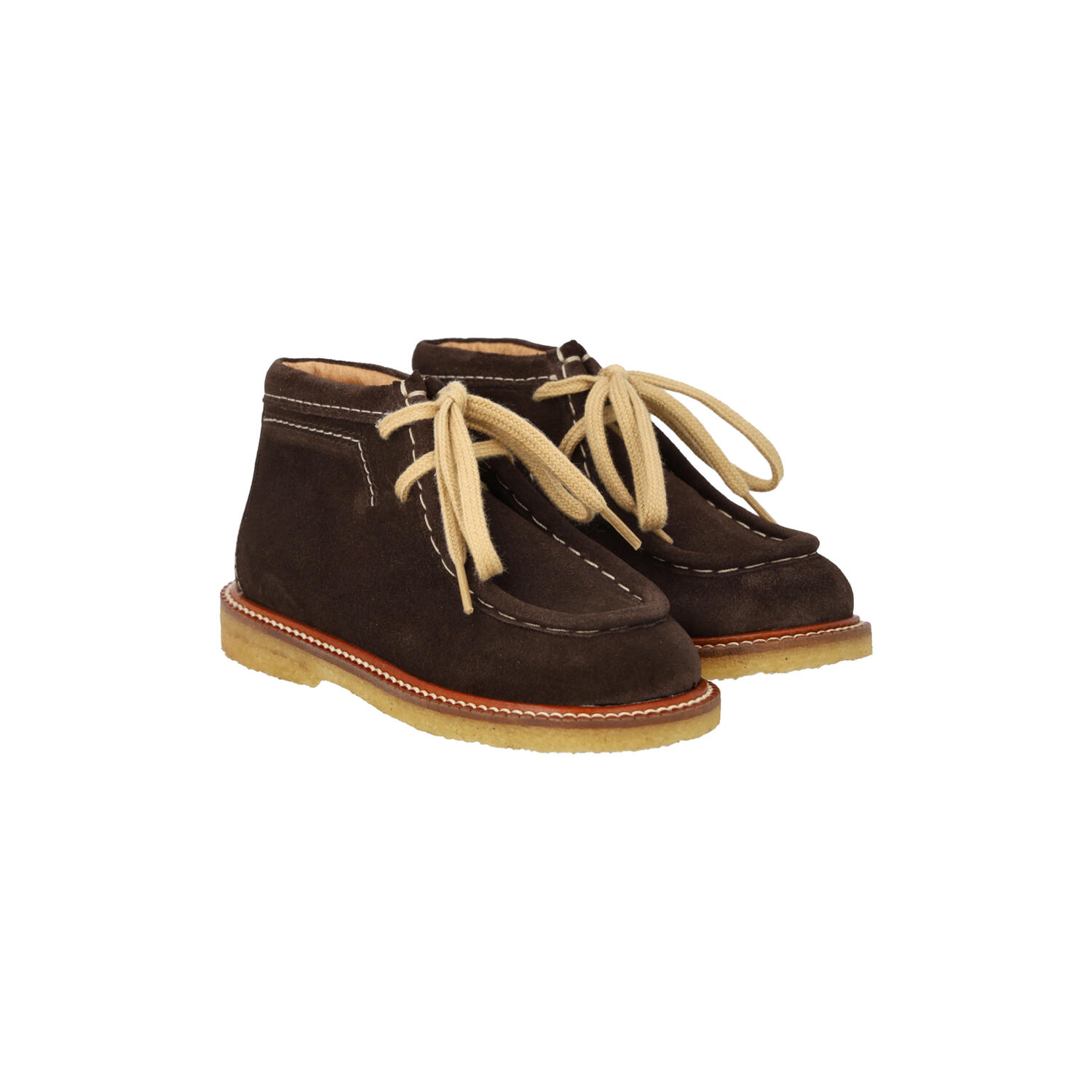Snøresko, dark brown