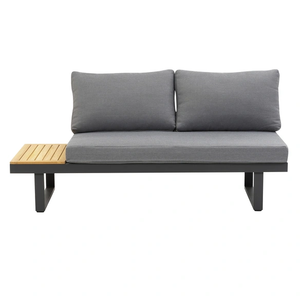 Loungeset »Samara«, anthrazit/holzfarben, Metall, 4 Sitzplätze