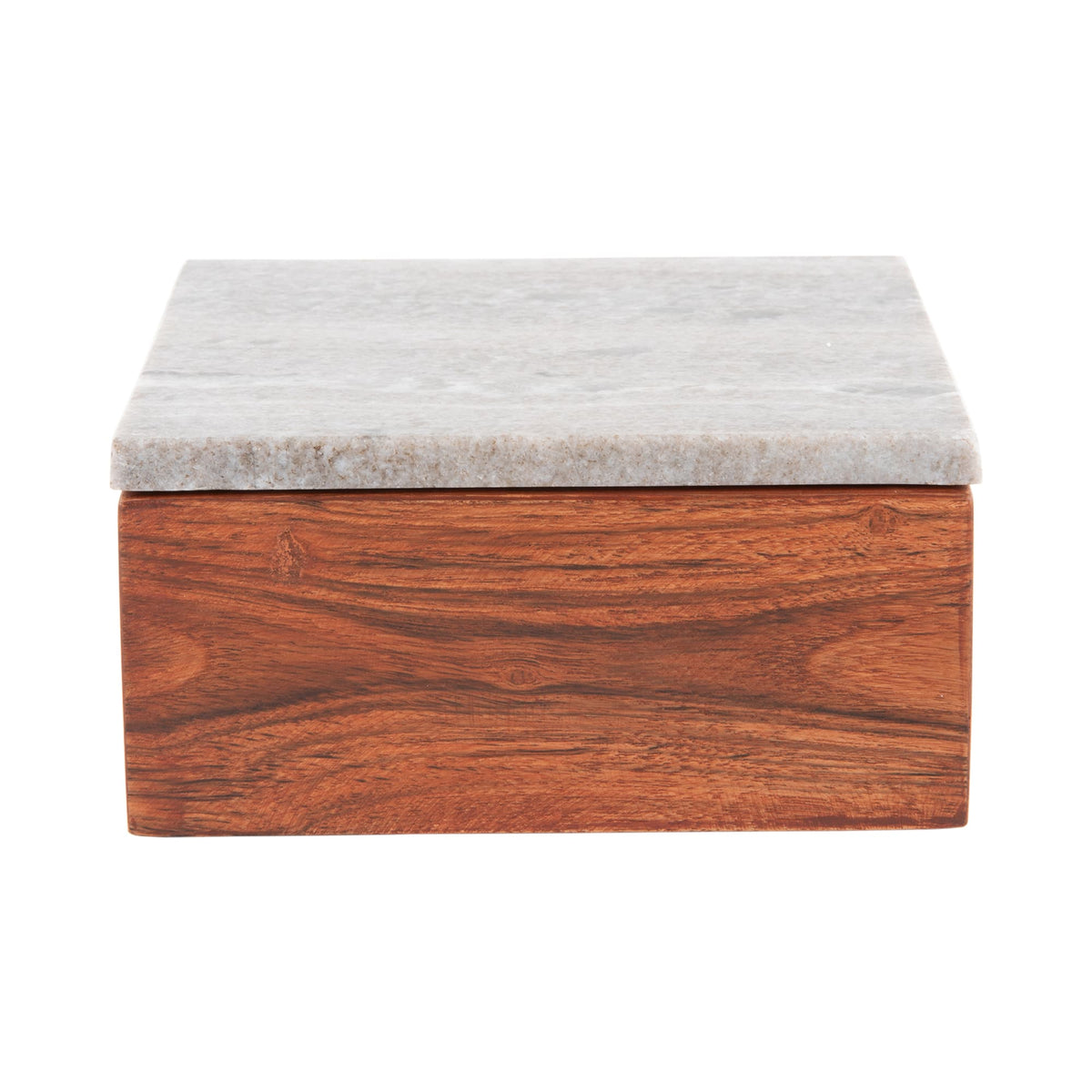 Present Time woonaccessoire Storage Box Acacia - bruin - 15x15x7.5cm