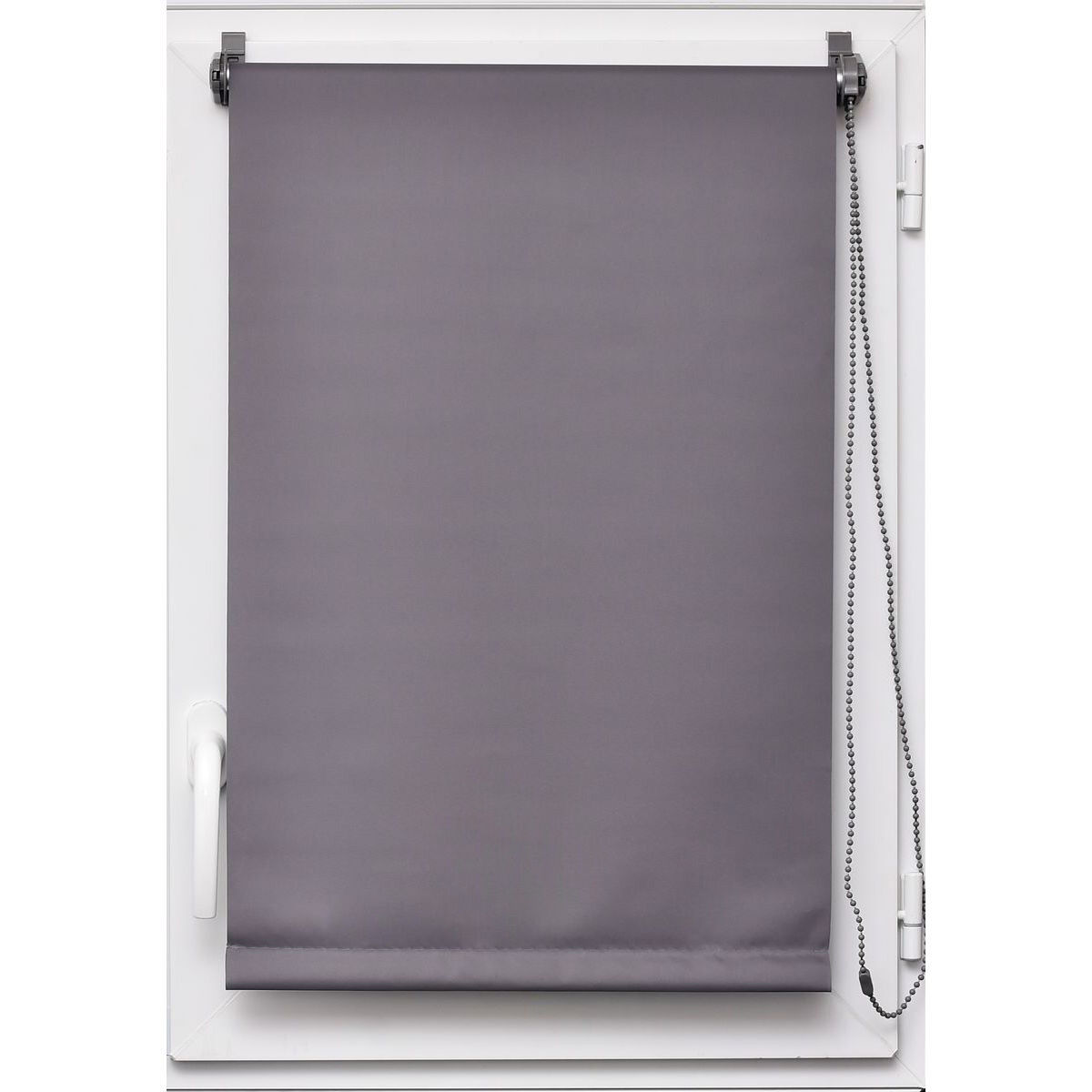 Estore em tecido opaco cinza 57x180cm