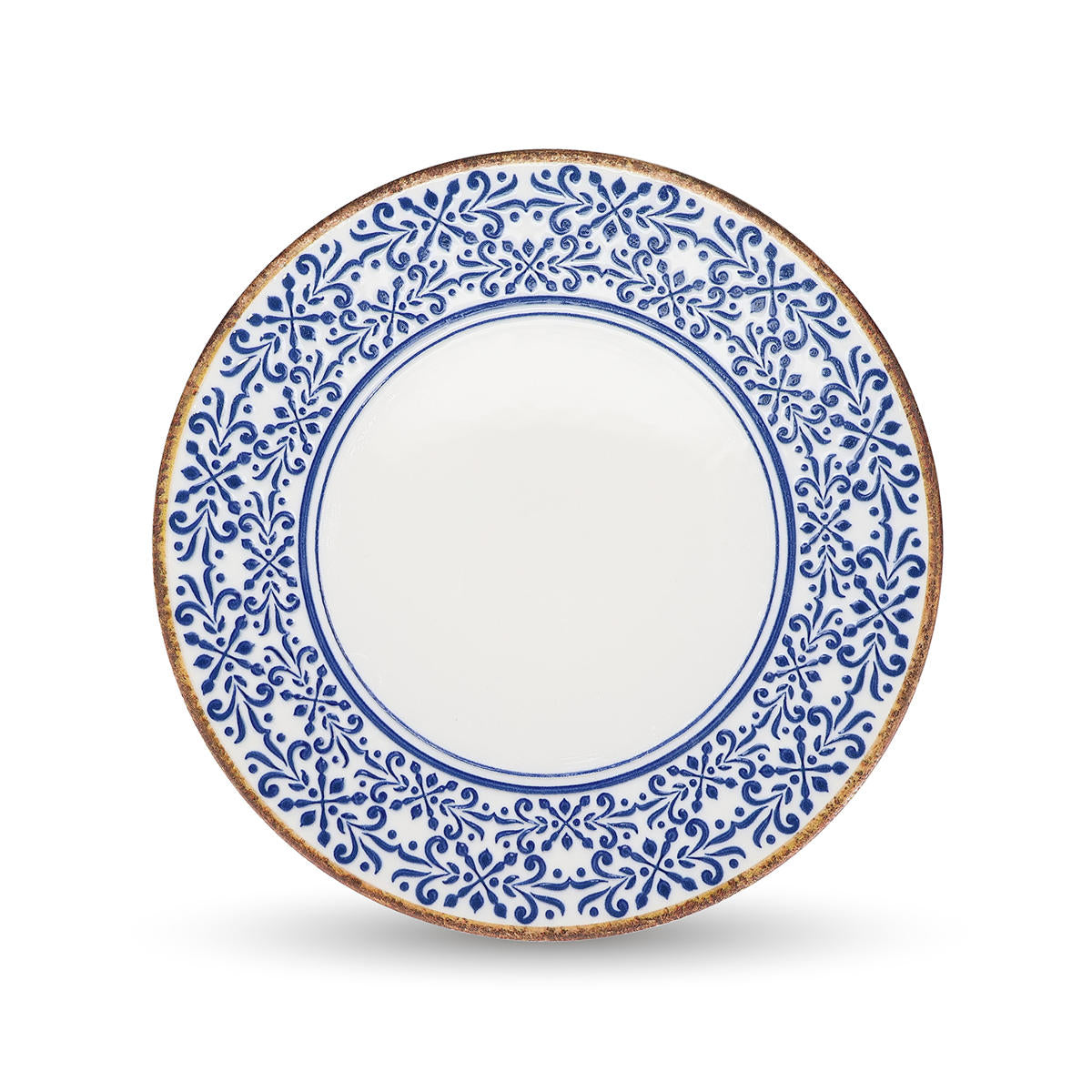 Bonbistro - Plat bord 32cm blauw Azul - Set van 2