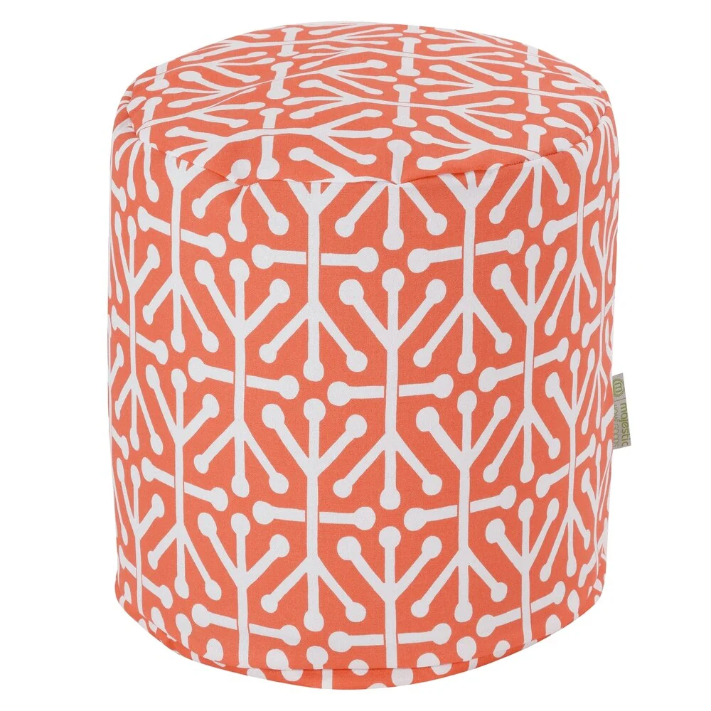 Majestic Home Goods Aruba Indoor / Outdoor Ottoman Pouf 16 L x 16 W x 17 H