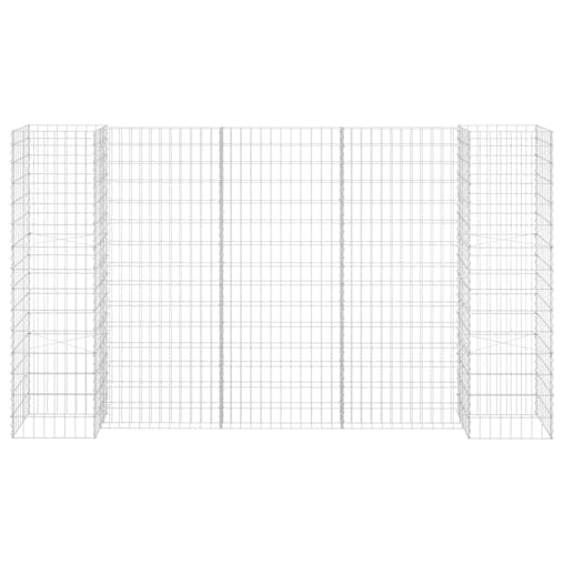 NNEVL H-Shaped Gabion Planter Steel Wire 260x40x150 cm