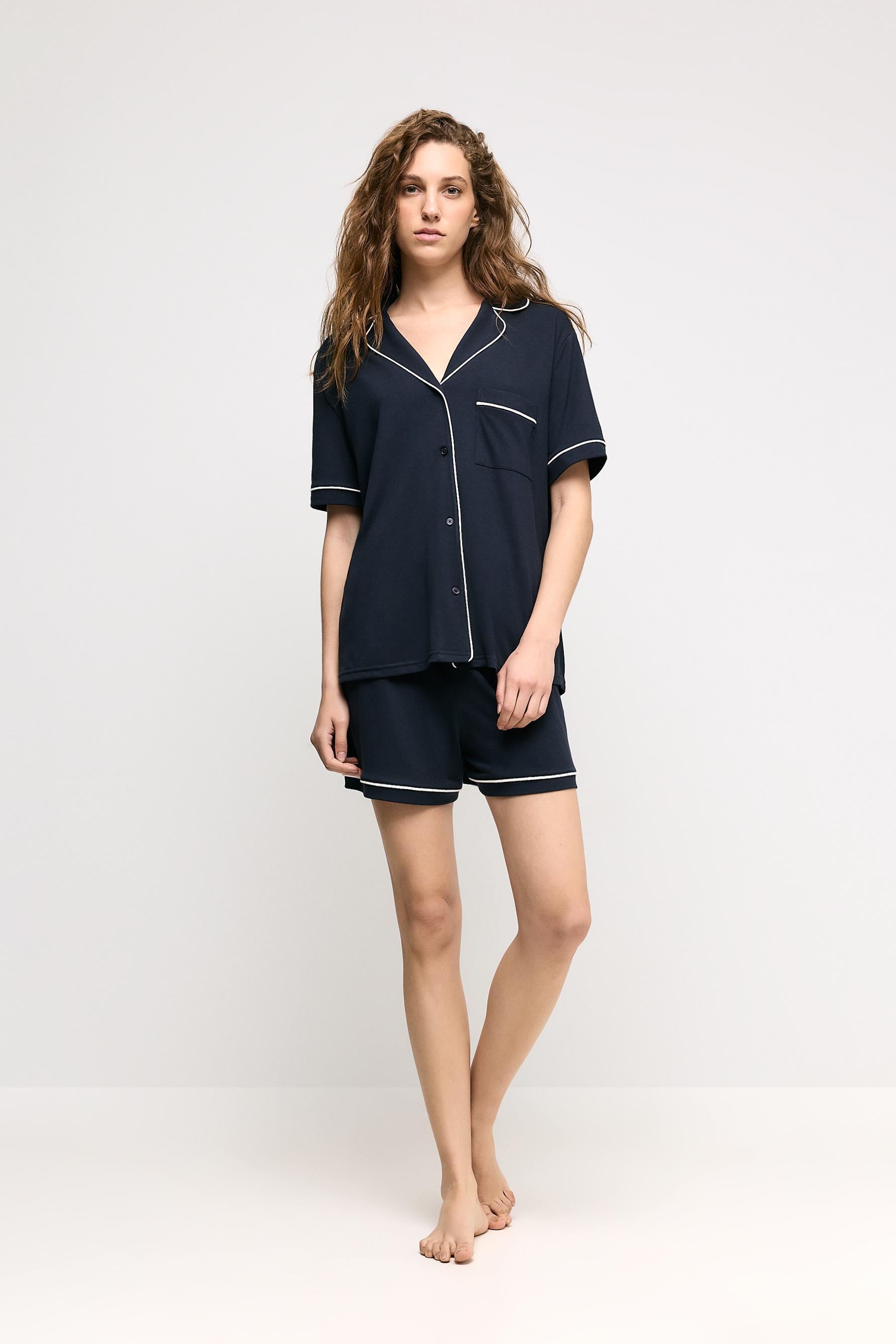 Pijama camisero corto