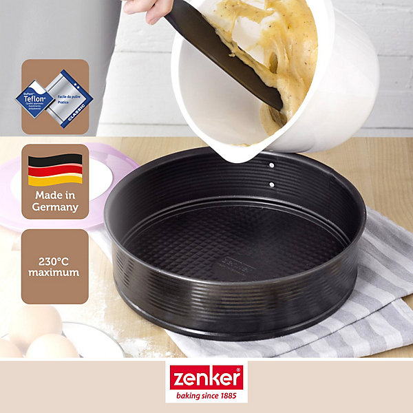Ensemble de 2 Moules à manqué à charnière 30 cm Zenker Black Metallic