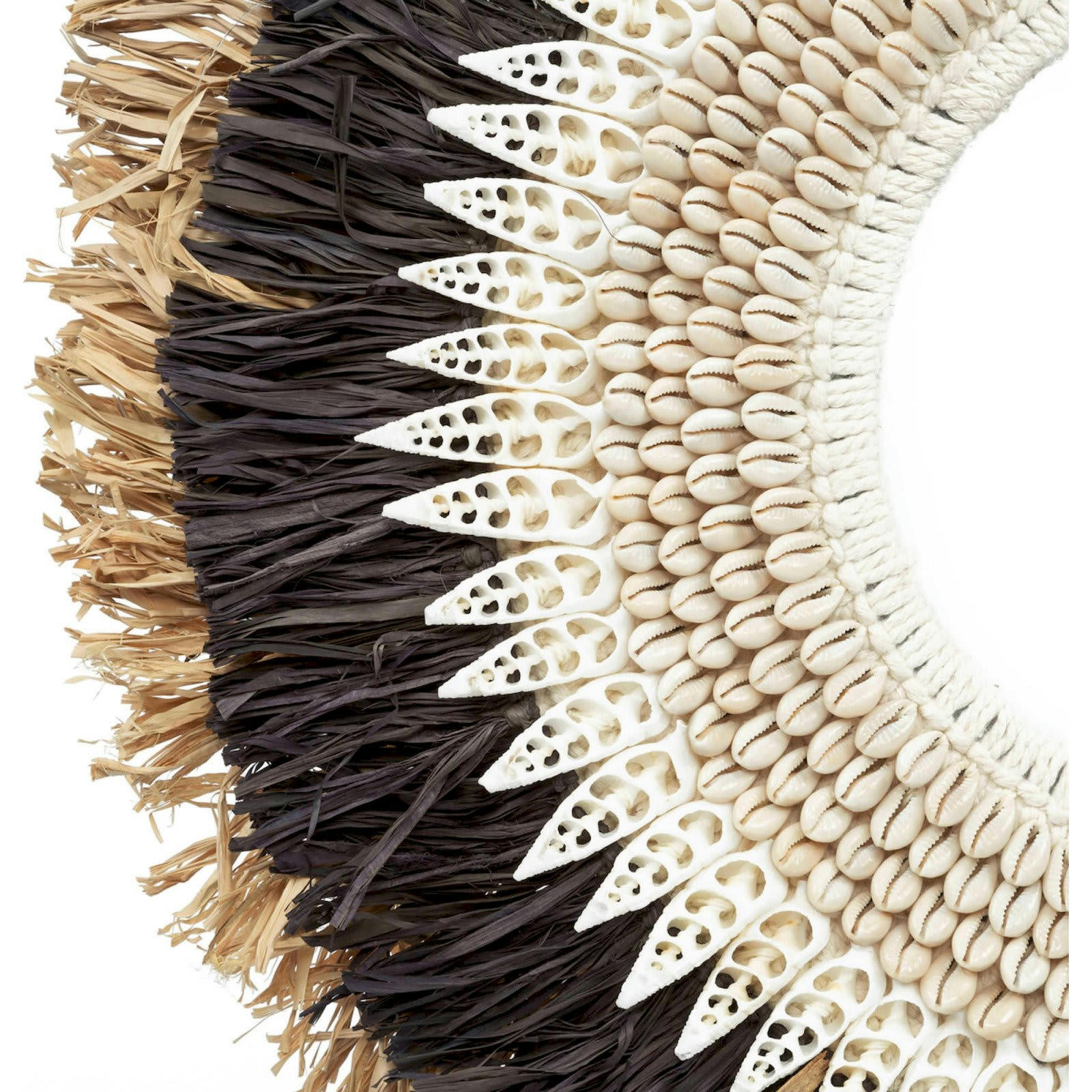 BALI BAZAR - Statue Raphia Noir