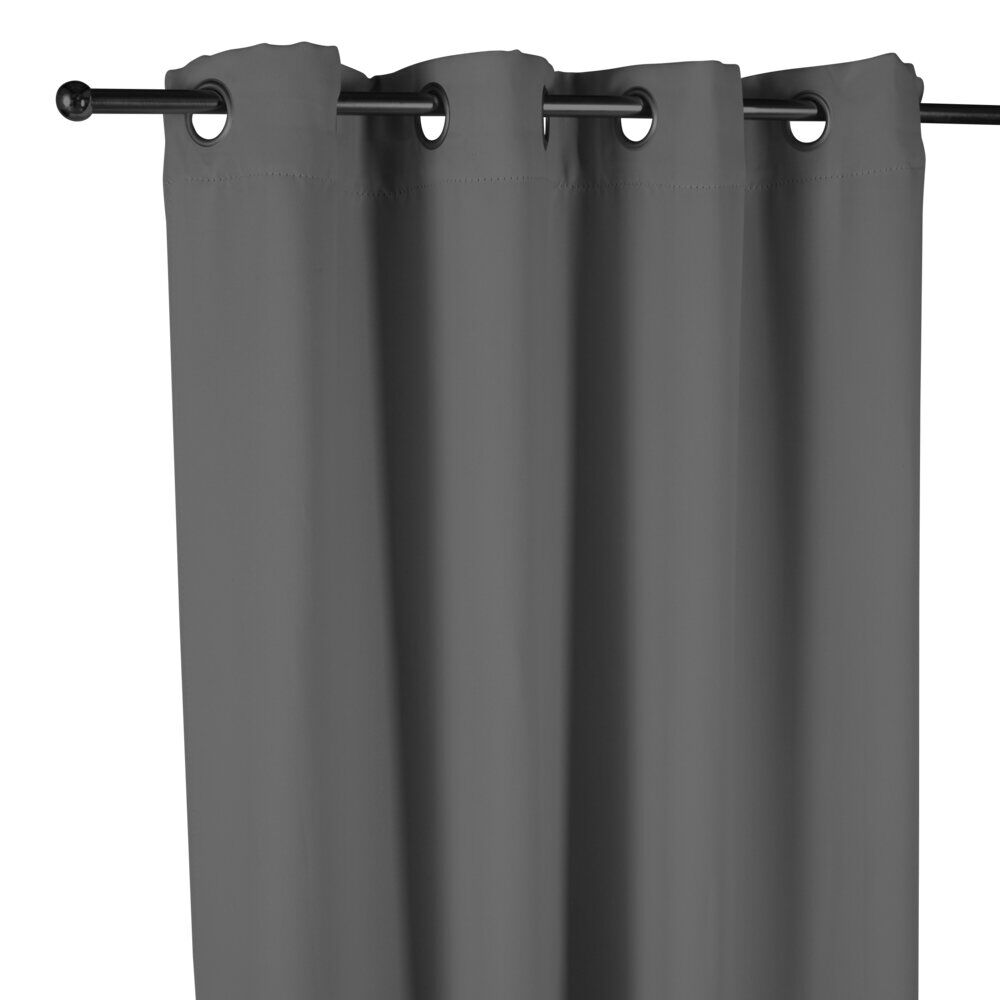 Rideau occultant porte gris foncé135x240cm