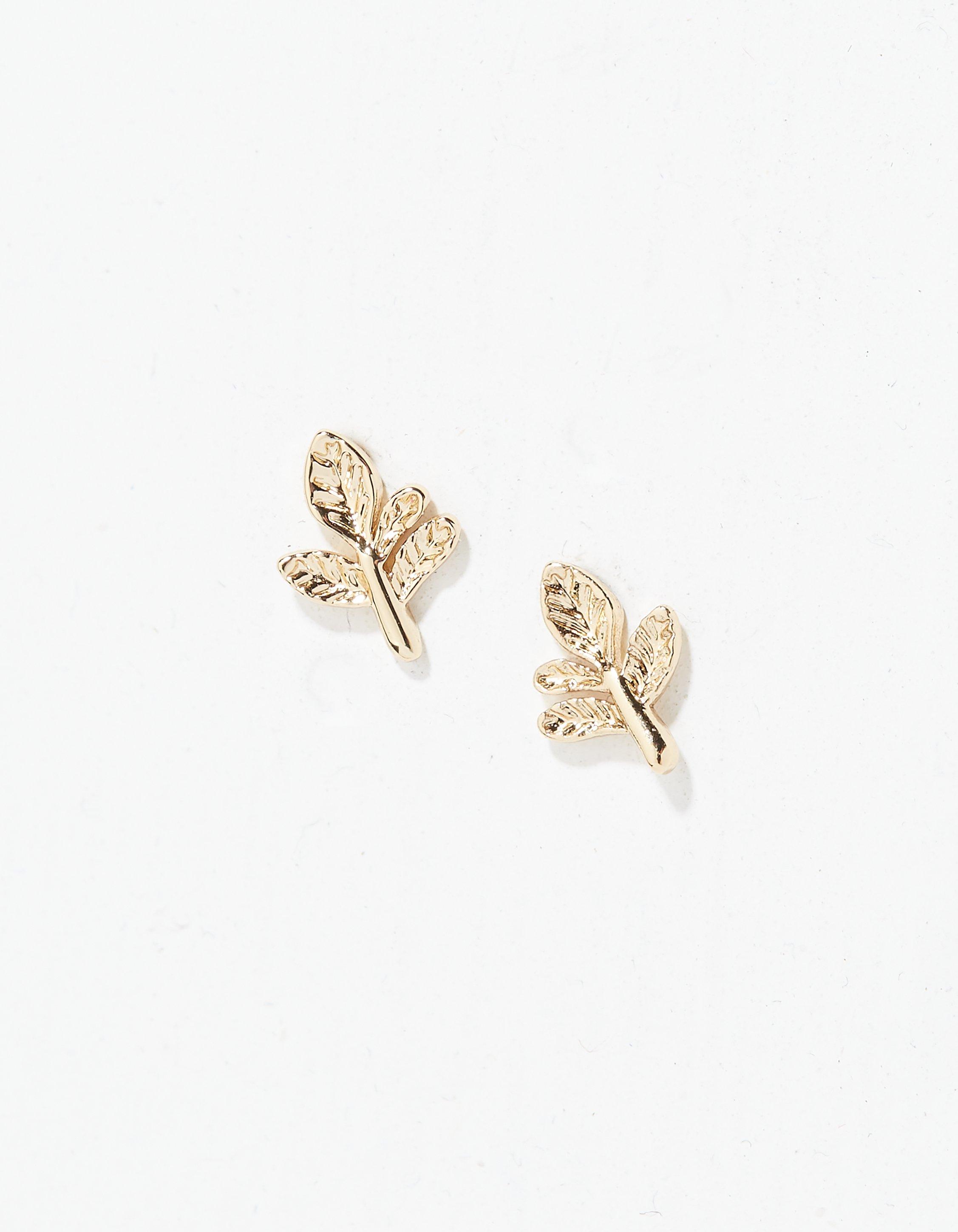 Leaf Stud Earrings